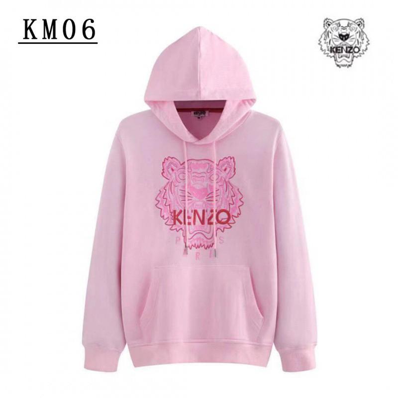 Unisex Cotton Hoodie With Tiger Embroidery Long Sleeve Oversized Pullover Winter