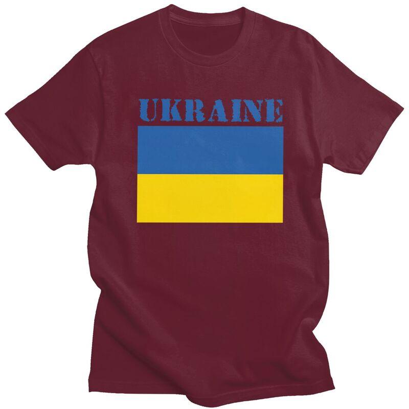 Мужские футболки с флагом Украины на заказ, чисто хлопковые футболки, одежда