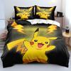 Новый комплект постельного белья P-Pokemon Мультяшный Аниме Пикачу с принтом Пододеяльник Одеяло Наволочка Для Мальчиков Девочек Детей Взрослых Размер King Подарок