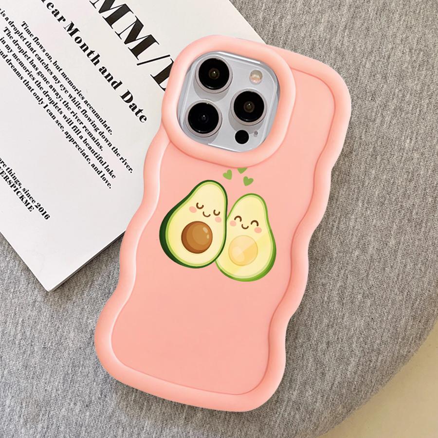 Зеленый Авокадо Мягкий Чехол для Телефона для iPhone 14 12 15 Plus 8 17 Air 16 Pro Max 11 XR 13