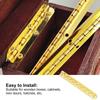 10pcs Furniture Hinges 100mm Hinge 90 Degree Gold Wooden Box Hinge Long Strip Friction Hinge Wooden Box