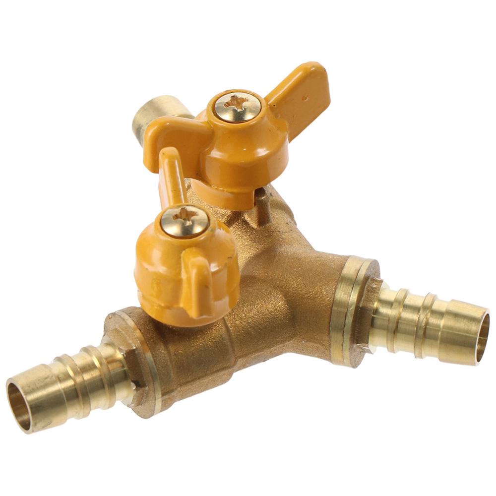 11mm Hose Barb Shut Off Ball Valve 2 Switch Pipe Fitting Connector Fuel Gas Water Oil