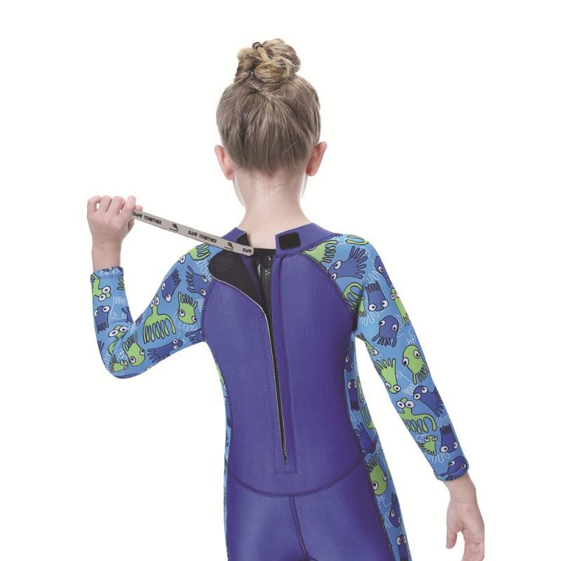 2.5mm Kids Girls Wetsuit Snorkeling Swimming Diving Surfing Winter Fall Long Sleeve Thermal