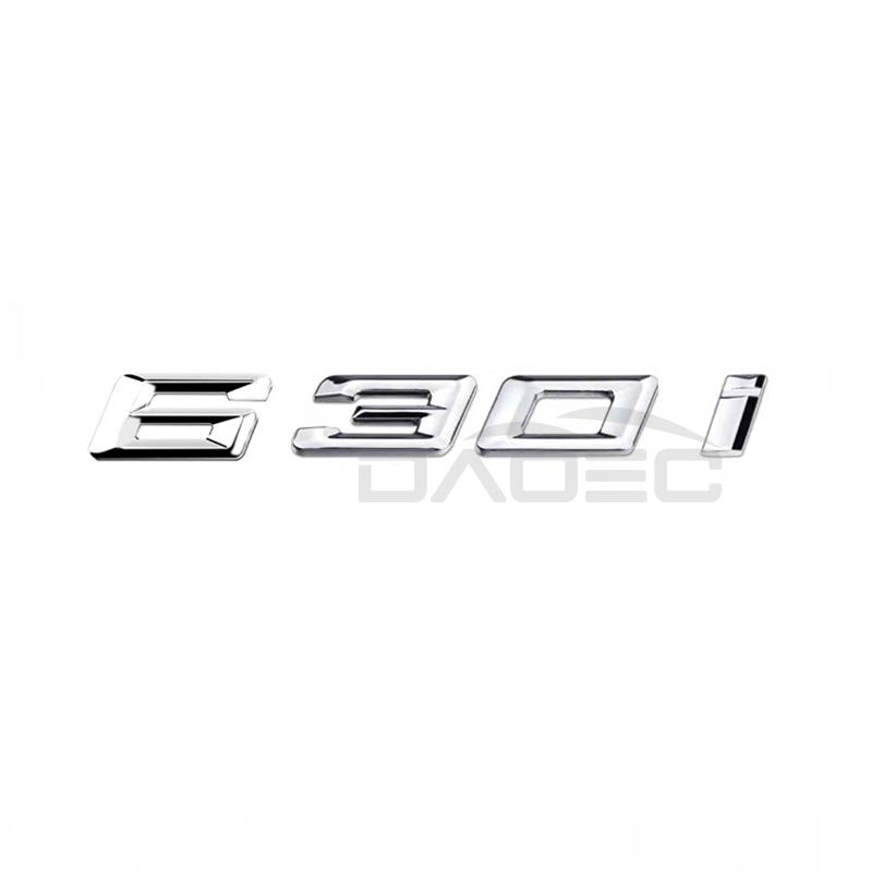 Car 3D ABS Trunk Letters Logo Badge Emblem Styling Decals Sticker For BMW 6 Series 630i 640i 645i 650i E63 E64 F06 F12 F13 G32