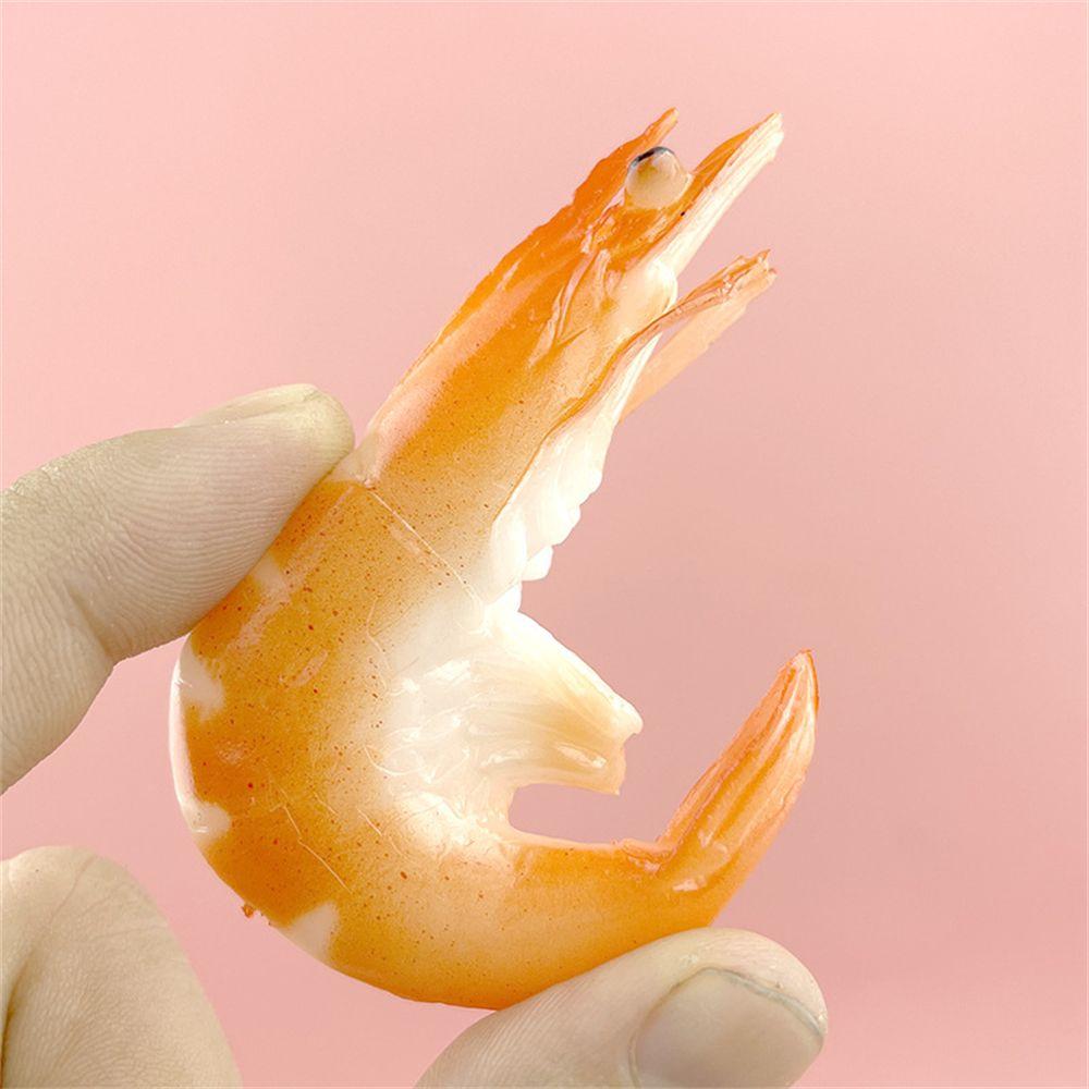 Toy Sea Animal Bag Pendant Backpack Ornament Simulation Imitation Food Keychain Shrimp Keychain PVC