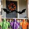 3D Black Bat Bat Decorative Hanging Pendant Gothic Style Flying Bat Wind Chime  Garden Porch