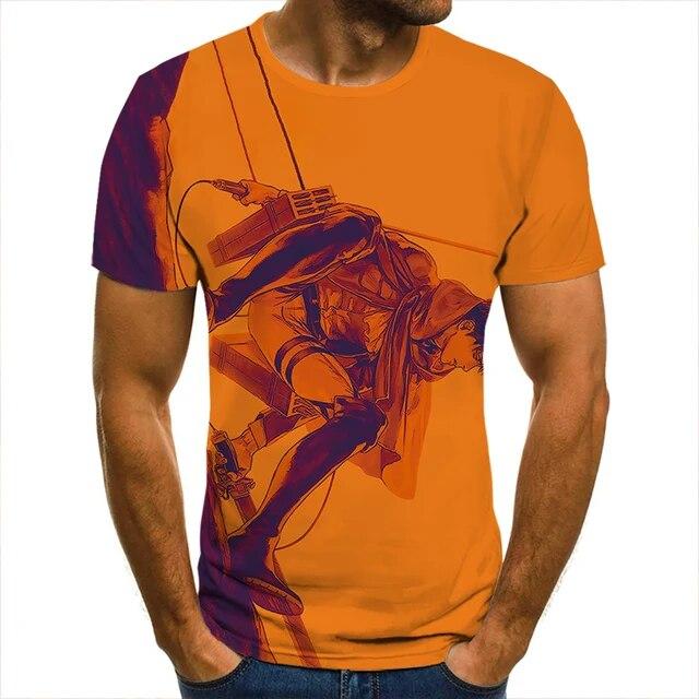 3D футболка «Атака Титанов», одежда солдата для мужчин, женщин, детей, крутые футболки с короткими рукавами, модные повседневные летние уличные одежды для мальчиков и детей