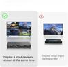 Многооконный HDTV-разветвитель с 4 входами и 1 выходом, поддерживающий разрешение 4K 30 Гц и бесшовное переключение для совещаний