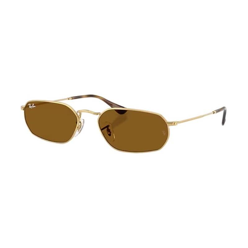 RAYBAN Металлические солнцезащитные очки с нерегулярной геометрией, унисекс, стиль для пары 001/33 54-18 RB3947