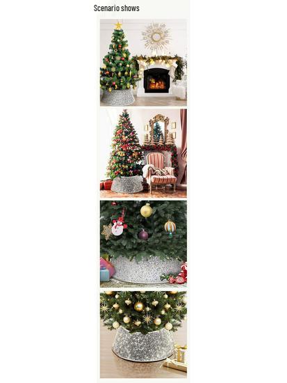 Sequin Christmas Tree Skirt: Round, Four-Cornered, Six-Cornered, Twelve-Cornered Designs