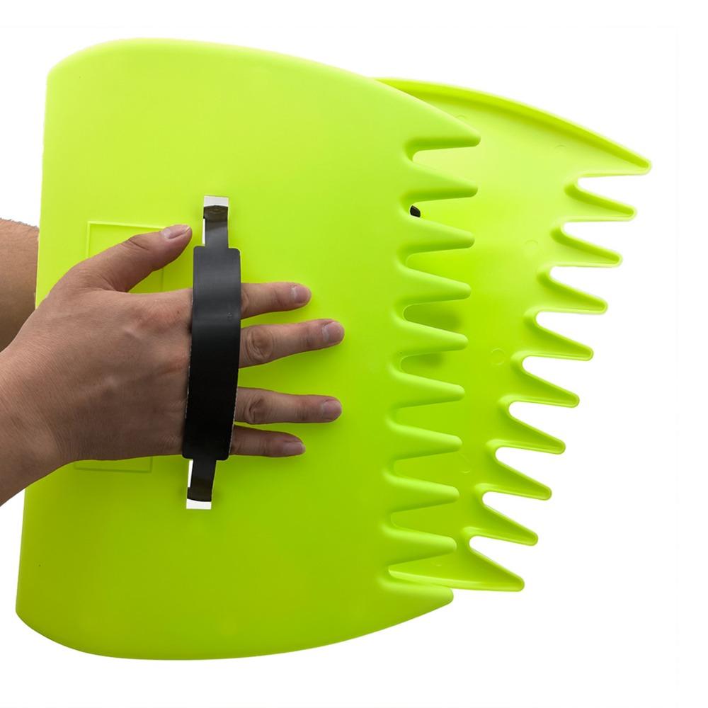 2PCS Handheld Design Leaf Grabber Set Plastic Material Hand Rake Claws Lawn Cleanup