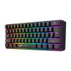 HXSJ L500 Tri-mode Wireless 61-Key Compact Membrane Keyboard Mini Keyboard RGB Full-color Backlight