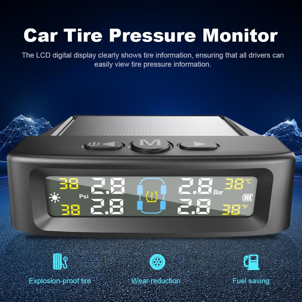 Tire Pressure Monitoring System 4 Sensors Tire Pressure Monitor System Universal TPMS for Car Sedan SUV