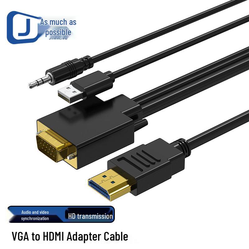 VGA to HDMI Converter Cable with Audio