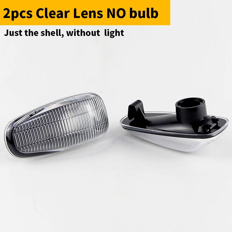 2x Side Marker Light Turn Signal Lamp Cover without Bulb 2108200921 for Mercedes-Benz Vaneo W414 2002-2005 W638 96-03 W210 S210