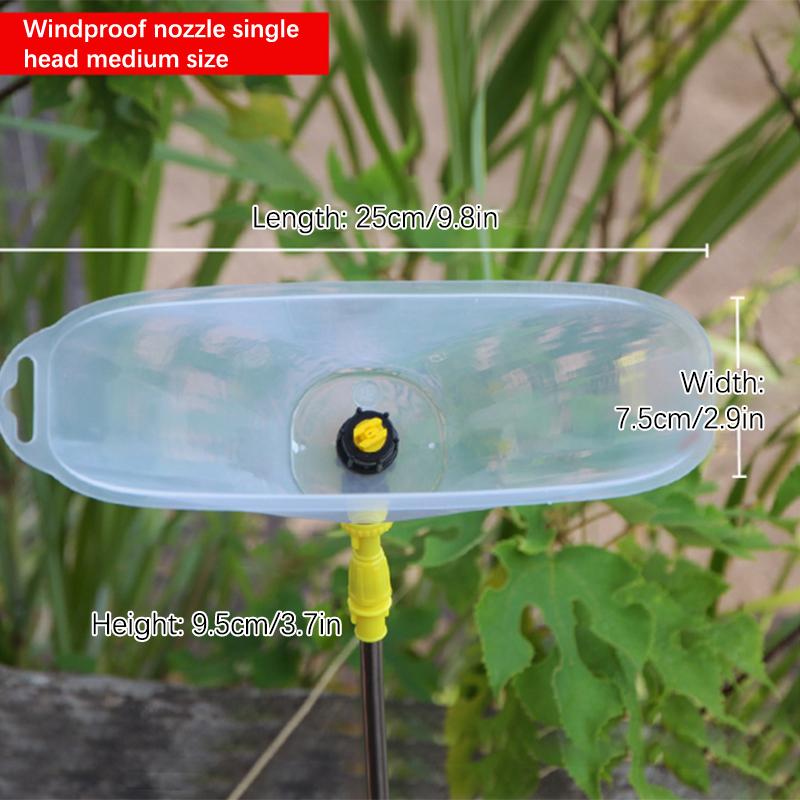 Agricultural windproof nozzle used for farm spraying and garden irrigation