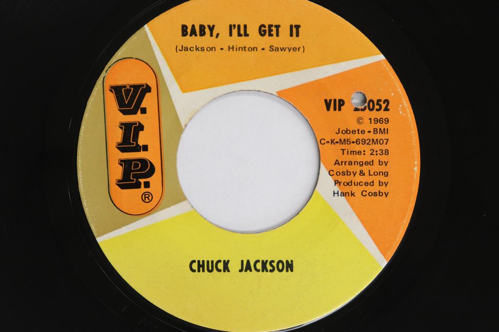 7inch Record CHUCK JACKSON - Baby I'll Get It /  Day The World S VIP25052 V.I.P. 1969 US Soul/Funk Used