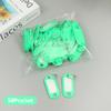 50Pcs Colorful Keychain Key Tag Label ID Name Room Address TEL Number Marker Key Tag Baggage Tag With Split Ring