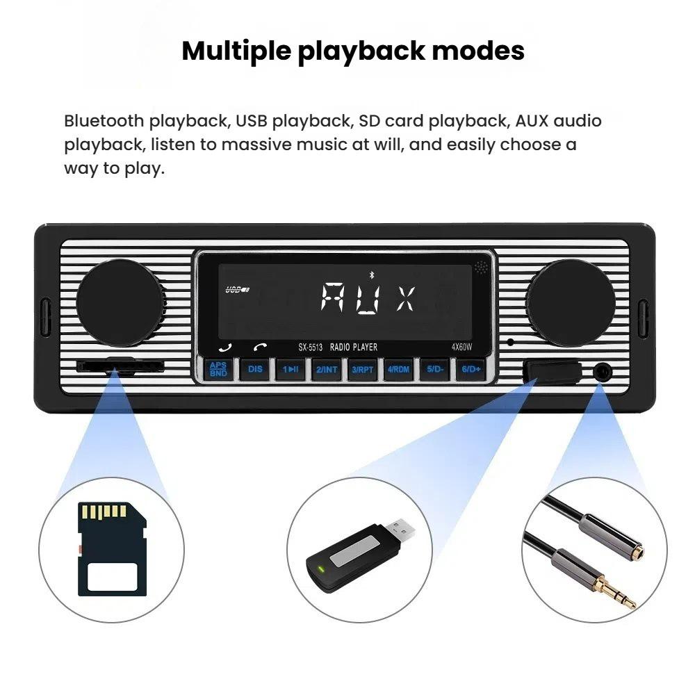 Автомобильный MP3-плеер Bluetooth с USB, слотом для карт и FM-радио