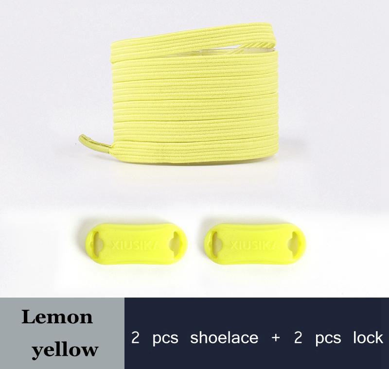 NO.8 2022 New No Tie Shoe Laces Elastic Laces Sneakers Flat Shoelaces Without Ties Kids Adult Quick Shoe Lace Rubber Bands for Shoes