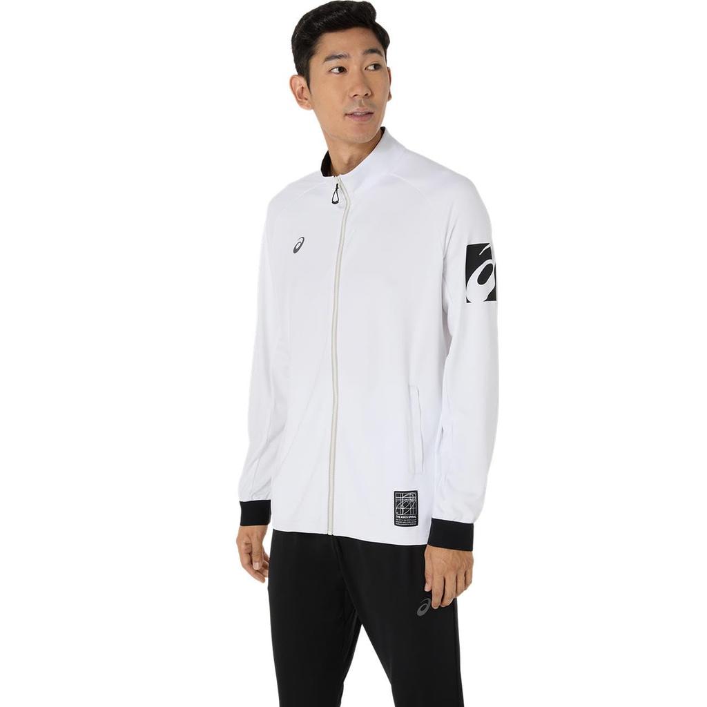 Training Wear Dry Stretch Knit Jacket 2031E986 Unisex Adults 100 2XL [ASICS] (Brilliant White)