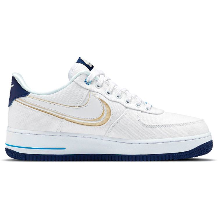 Evo x Street Fighter x Nike Air Force 1 Premium Moment 37 Унисекс Кроссовки Белый Ископаемый Синий-Пустота DB3541-100
