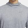 Nike Dri-Fit Element Solid Color Hooded Casual Breathable Running Crew Neck Long Sleeve T-Shirt Men Tops Gray FB8573-084