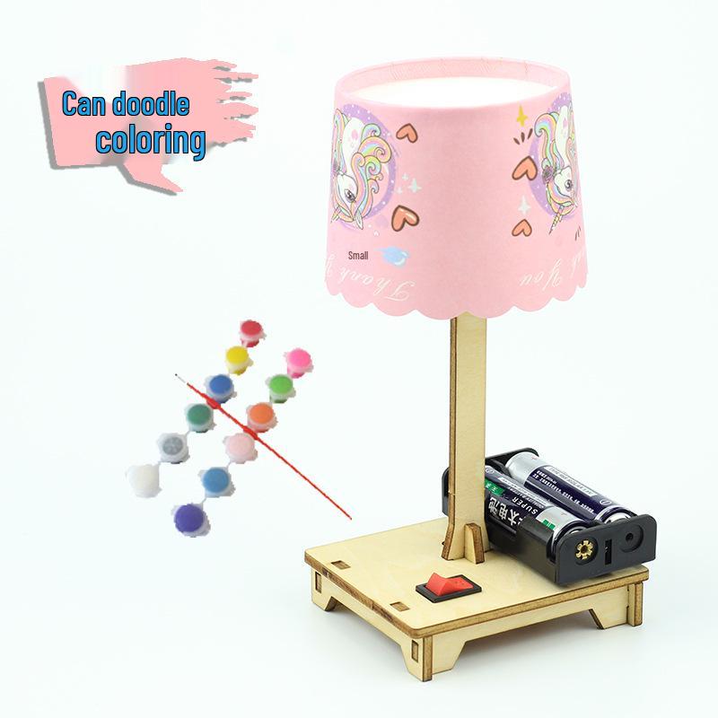 DIY Science Table Lamp Kit for Elementary Students - Handmade Physics Experiment Teaching Aid