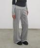 SANDRIC Velvet Track Pants_Melange Gray