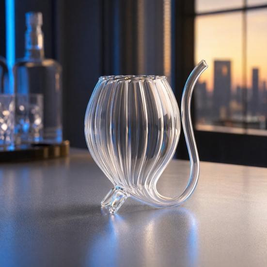 Vampire Shape Wine Glasses, Transparent Cocktail Glass with Drinking Tube, Novelty Glass Cup for Wine, Champagne, Juice, Home, Bar, Party Decor