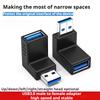 USB3.0 адаптер штекер-гнездо 90-градусный USB-уголок к разъему L-образный USB-кабель преобразователь штекер-гнездо
