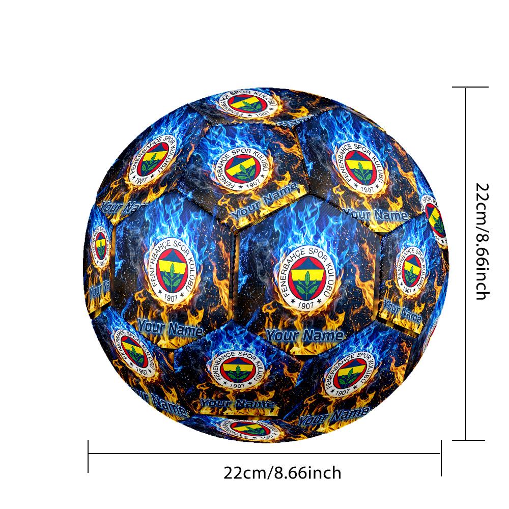 Personalized Size 5 Football Fenerbahçe FC Pattern Outdoor Game Sports Ball Gift