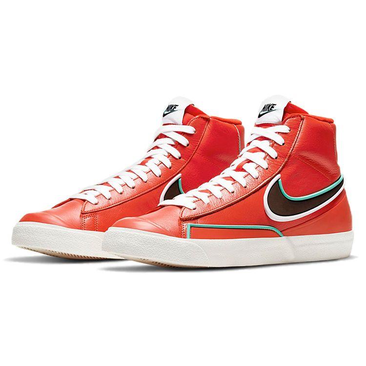 Nike Blazer Mid 77 Infinite Team Orange Мужские кроссовки Барокко-Коричневый Арктический-Розовый DA7233-800