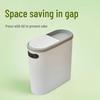 Мусорное ведро с крышкой-нажимом, узкое, для кухни, ванной комнаты, гостиной
