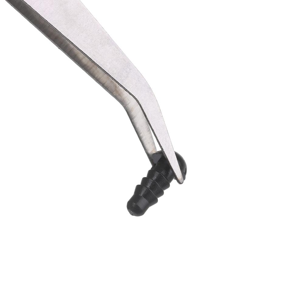 Straight Elbow Silver Tone Phone Repair Tools Stainless Steel Tweezers Eyebrow Clip Pliers Tool