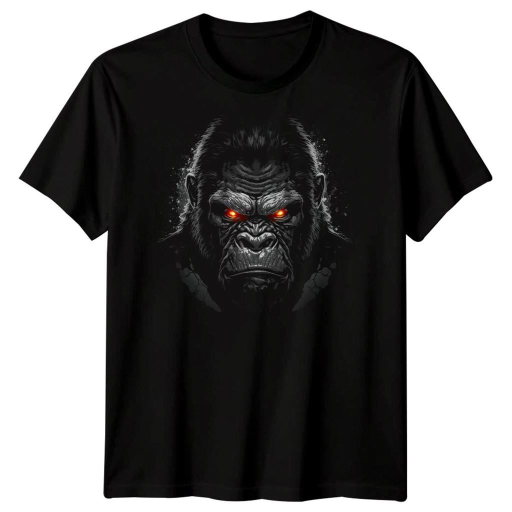 Gorilla Primate Animals Mens T-Shirt Graphic Ape Head