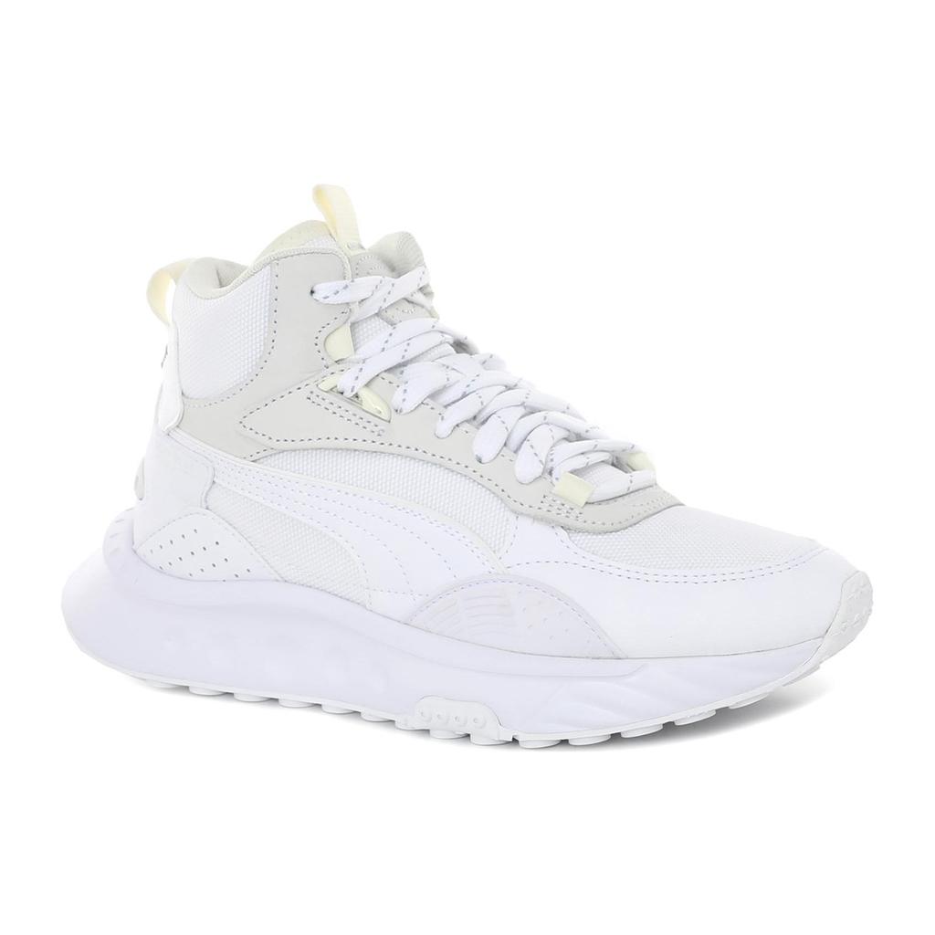 Puma Wild Rider Ткань Кожа Синтетическая кожа Верхний слой Коровья кожа Резина ПУ Удобные Универсальные Полувысокие Повседневные Кроссовки Унисекс Повседневная обувь 382003-02