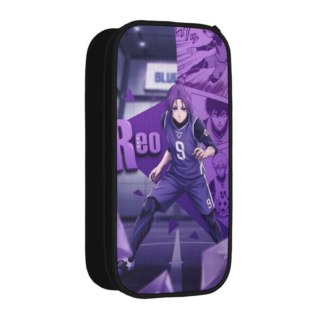New Reo Mikage Blue Locks Anime Pencil Case Pencilcases Pen Holder for Girl Boy Big Bag Students School Cosmetic Stationery