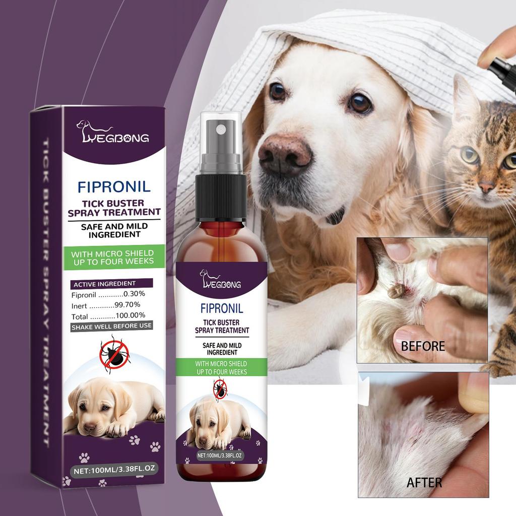 YEGBONG Pet Dewormer Spray Protect Your Beloved Pets with Gentle Ingredients and Healthy Bug Spray.