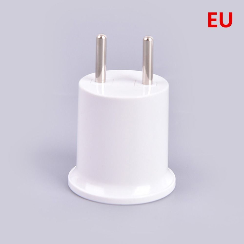 White Converter EU/US Plug Bulb Lamp Lamp Holder E27 Lamp Base Light Socket