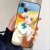 L-Love live-Аясе Эли Чехол для телефона Для iPhone 16,15,14,13,12,17,Pro Max,Plus Силиконовый Черный Чехол