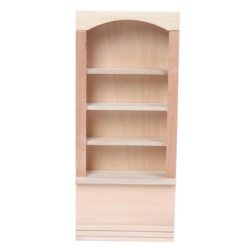 1:12 Dollhouse Miniature Wooden Furniture Room Book Cabinet Bookshelf Cabinet