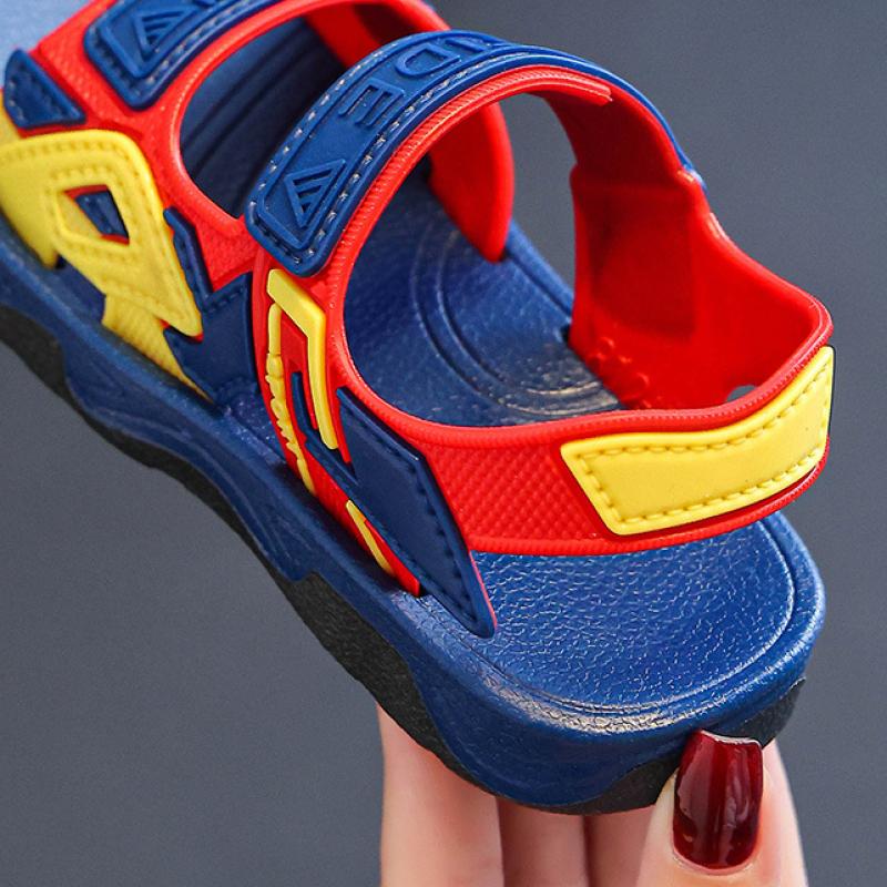 Детские сандалии, для мальчиков, детей среднего и старшего возраста, летние девочки, нескользящие ванные комнаты, пляжные сандалии для дома и на улице