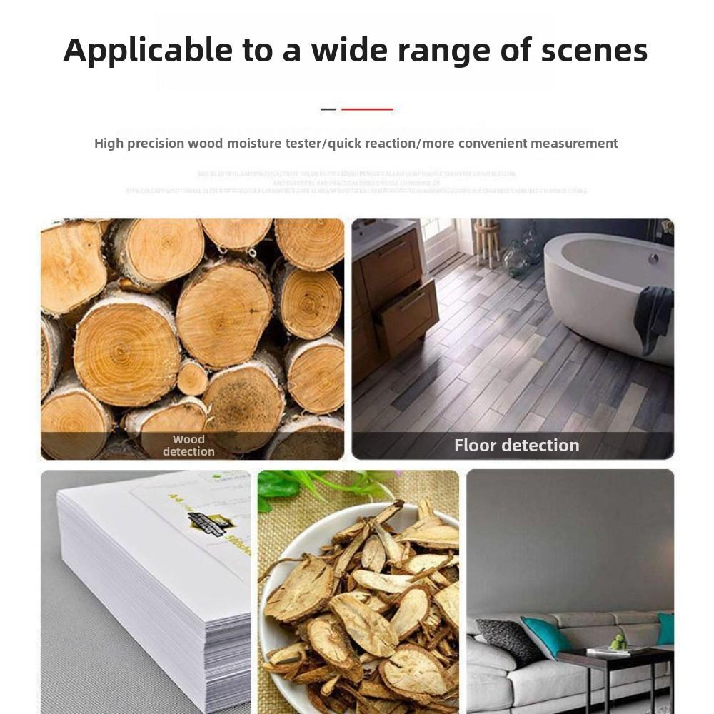 Высокоточный измеритель влажности древесины, цифровой тестер влажности, портативный детектор воды, профессиональный датчик влажности с ЖК-дисплеем