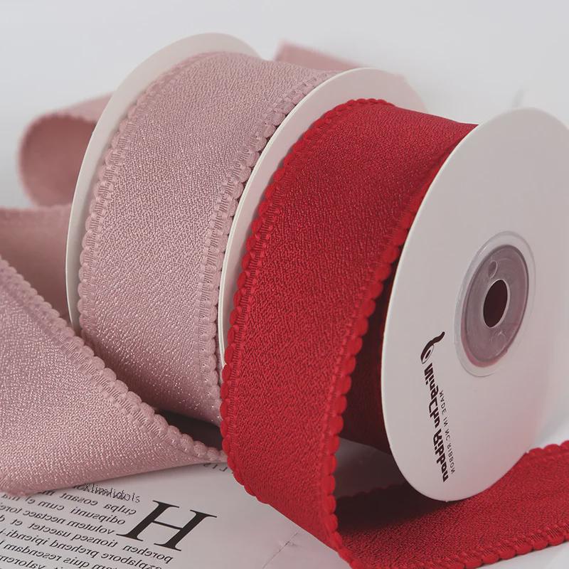 4 см хлопковая кружевная лента с пузырьками и жемчугом для самостоятельной упаковки подарков и бантов ручной работы