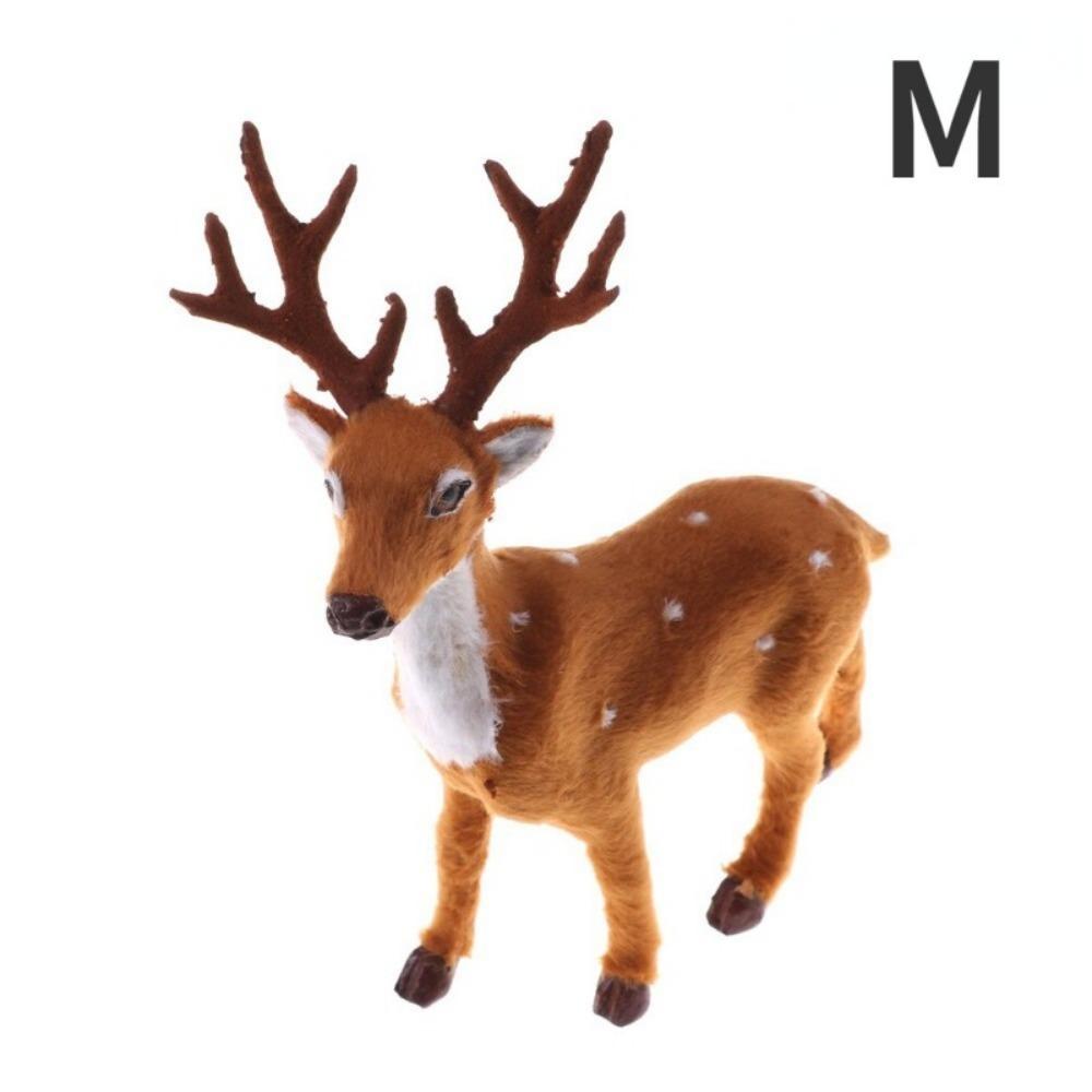 Моделирование Рождественский олень Рождественский лось Плюшевый олень Рождественские украшения Сказочный сад Миниатюры Реквизит