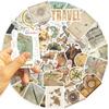 10/30/50PCS Vintage Tourist Map PVC Sticky Sticker Aesthetic Children's Stationery DIY Decoration Scrapbooking School Supplies