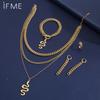 5PCS Necklaces For Women Sexy Accessories Jewelry Trend Snake Jewelry Wedding Ring Earrings Bracelet And Necklace Set