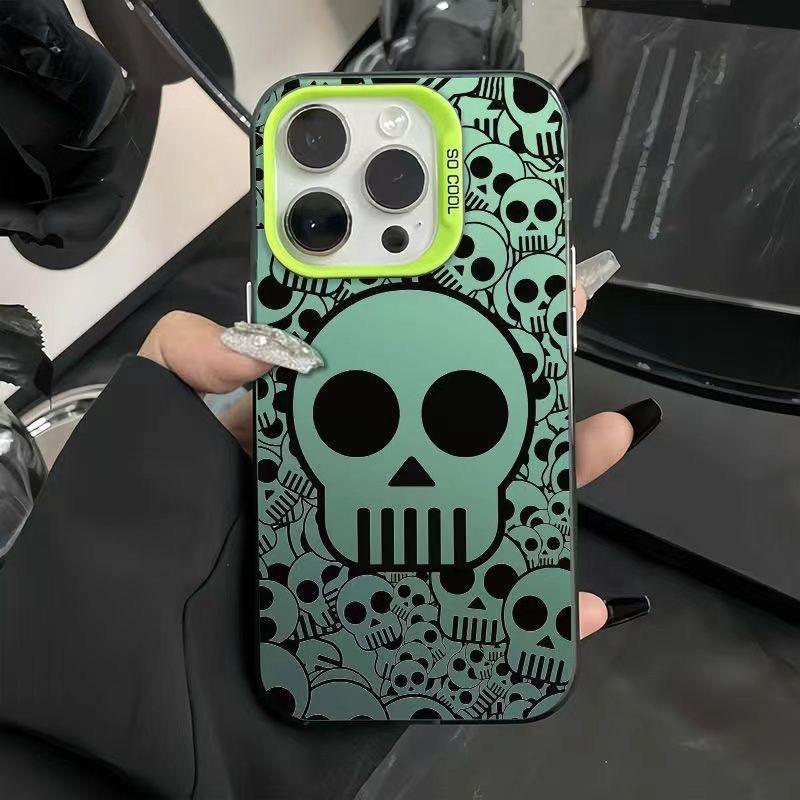 Чехол для iPhone с крестом и черепом для iPhone 16 Pro/15/14/13/12/11/Xs Max/Plus