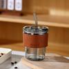 Bamboo Joint Glass Cup Heat-resistant Coffee Straw Cup Souvenir Gift Water Cup